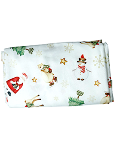 Brandani “Racconti” Tovaglia Natalizia Bianca 140×180 cm - Shopincasa.it