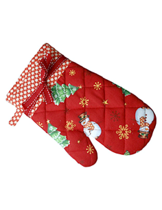 Brandani “Racconti” Guanto da Forno Natalizio Rosso Frosty - Shopincasa.it