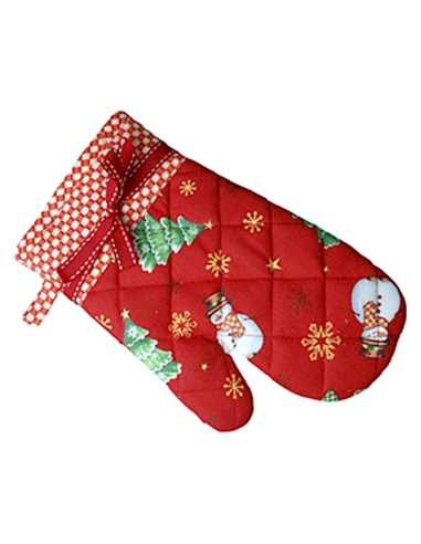 Brandani “Racconti” Guanto da Forno Natalizio Rosso Frosty - Shopincasa.it