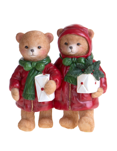 orsetti natalizi con pacchi dono in resina Brandani | shopincasa.it