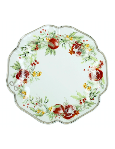 Brandani “Carol” Piatto da Portata Natalizio Ø 30 cm - Shopincasa.it