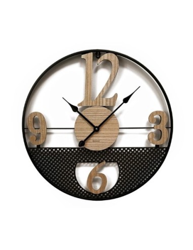 orologio da parete Vienna in metallo e legno Ø60 cm Brandani | shopincasa.it