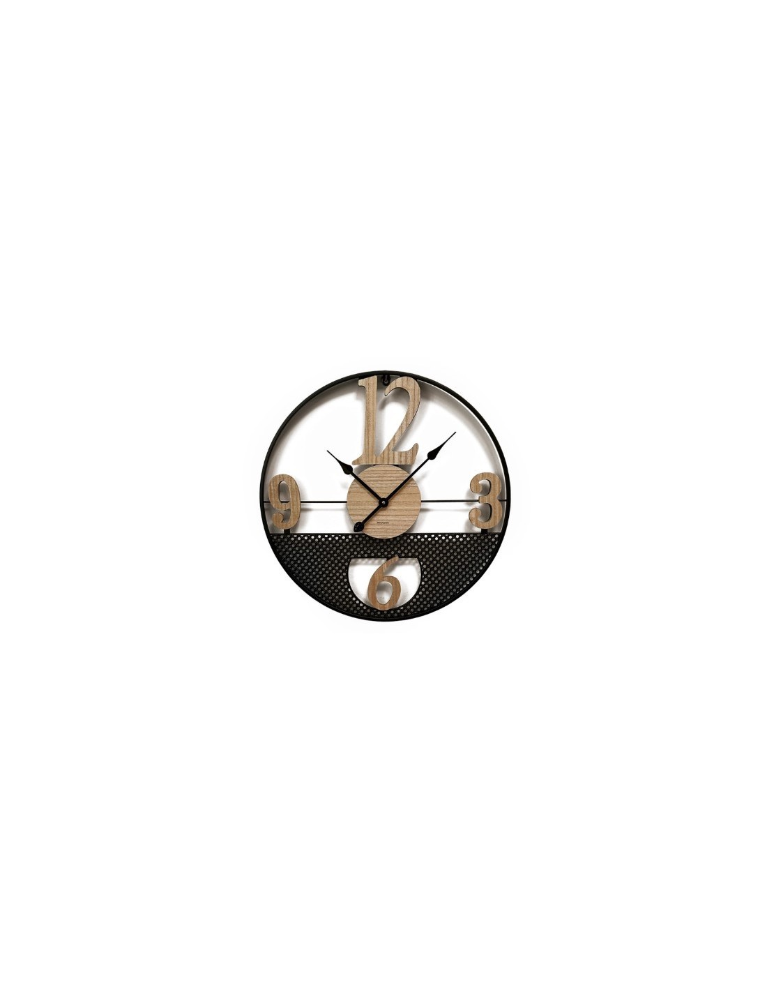 orologio da parete Vienna in metallo e legno Ø60 cm Brandani | shopincasa.it