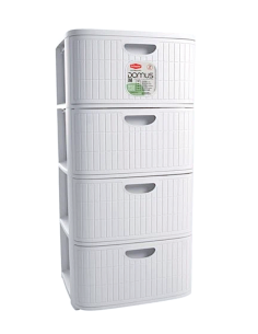 DOMUS CASSETTIERA BIANCO 4 CASSETTI