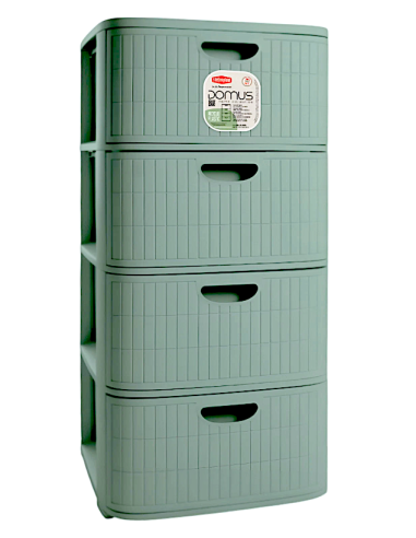 DOMUS CASSETTIERA VERDE 4 CASSETTI