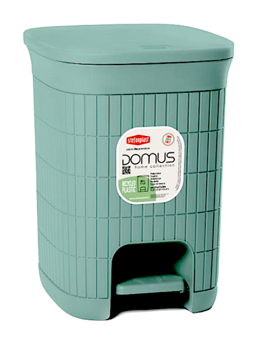DOMUS PATTUMIERA VERDE 20LT CON PEDALE
