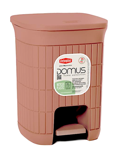 DOMUS PATTUMIERA BAGNO MOCHA MOUSSE 6LT CON PEDALE