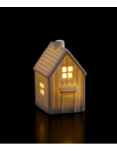 CASETTA 111841 CERAMICA 5,5X6X9CM CON LED