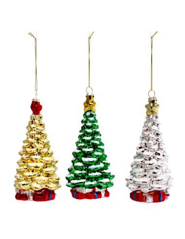 PENDENTE ALBERO 115017 VETRO 7X17CM ASSORTITO