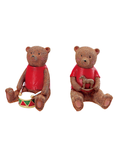 DECORAZIONE ORSO 107149 RESINA ASSORTITO 11X10X14CM