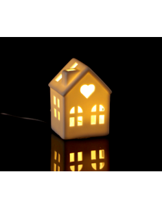 CASETTA 115816 CERAMICA 7X6X10CM CON LED