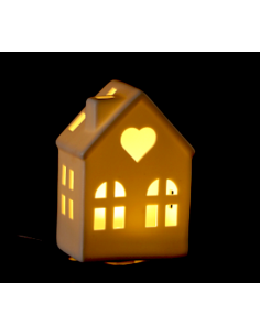 CASETTA 115817 CERAMICA 10X7X14CM CON LED