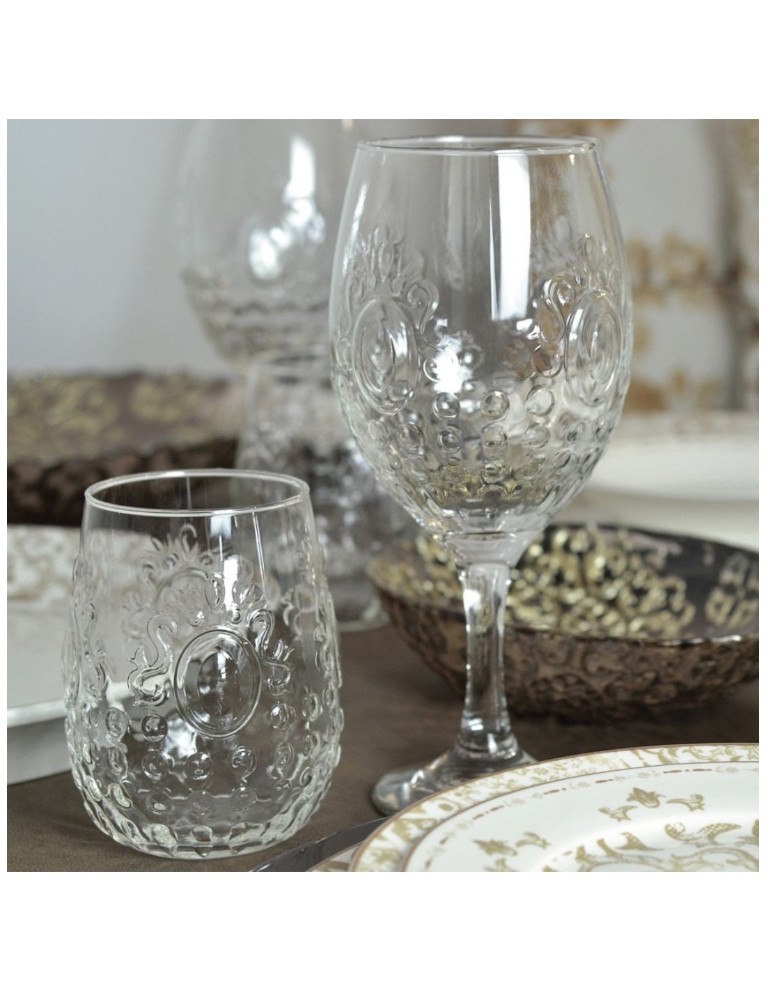 set 6 bicchieri da stelo Excalibur Brandani 400 ml | shopincasa.it