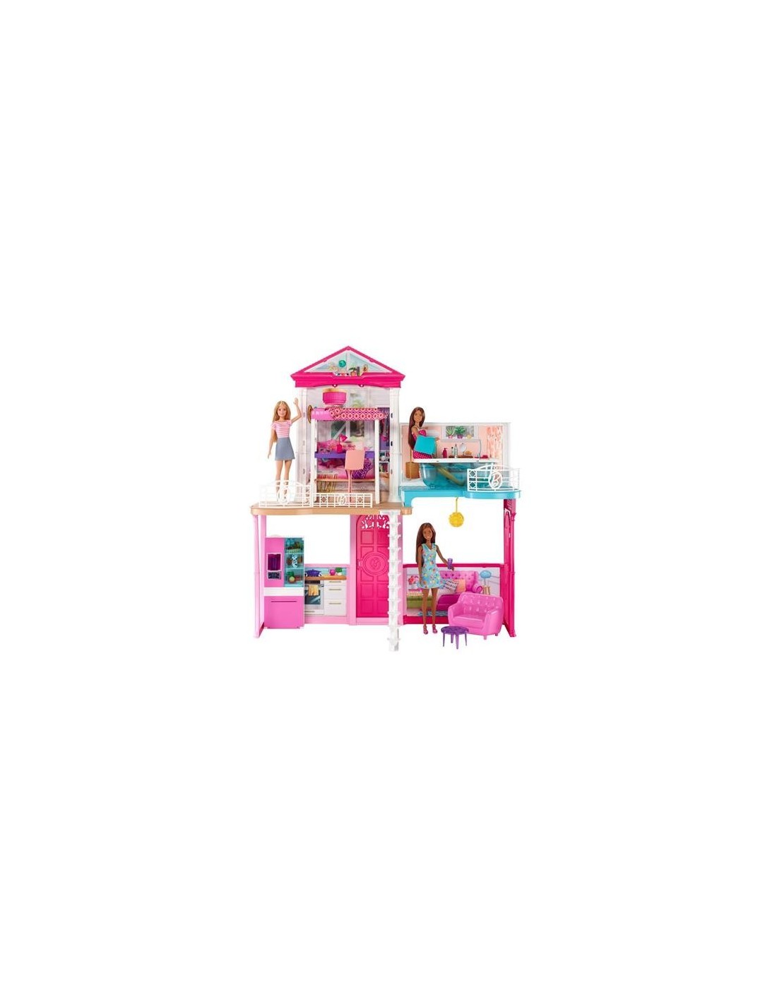 Barbie Villa GLH56 con 3 Bambole e Accessori | Shop in Casa