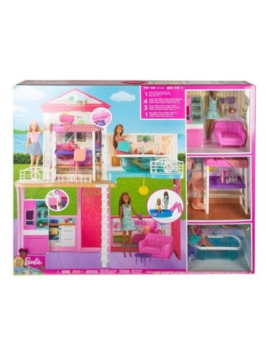 Barbie Villa GLH56 con 3 Bambole e Accessori | Shop in Casa