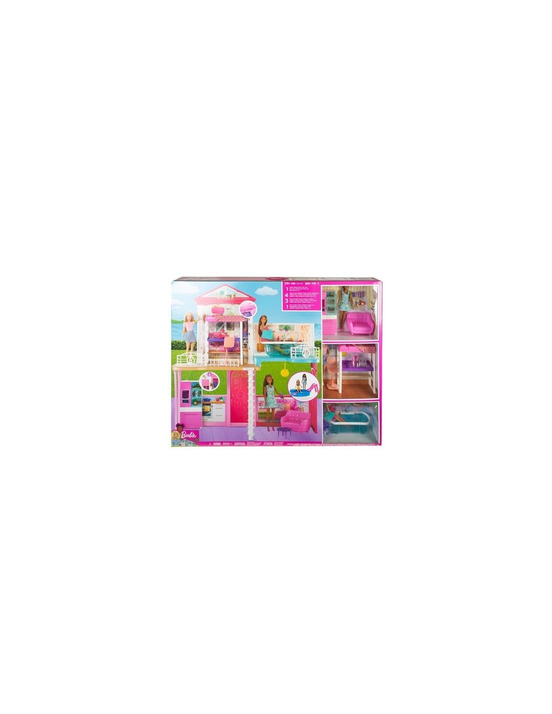Barbie Villa GLH56 con 3 Bambole e Accessori | Shop in Casa