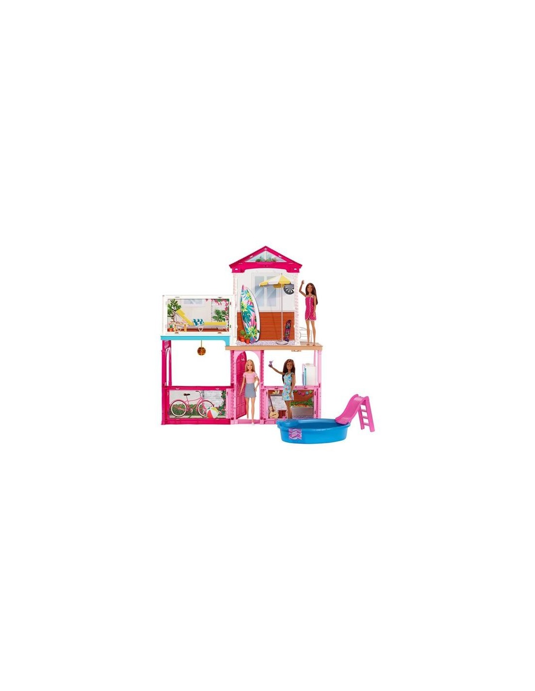 Barbie Villa GLH56 con 3 Bambole e Accessori | Shop in Casa