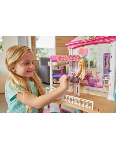Barbie Villa GLH56 con 3 Bambole e Accessori | Shop in Casa