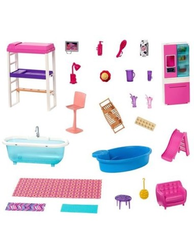 Barbie Villa GLH56 con 3 Bambole e Accessori | Shop in Casa
