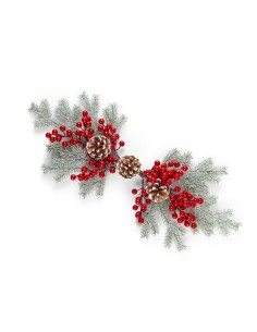 CENTROTAVOLA INNEVATO ROSSO 70X8CM POLISTIROLO/PLASTICA