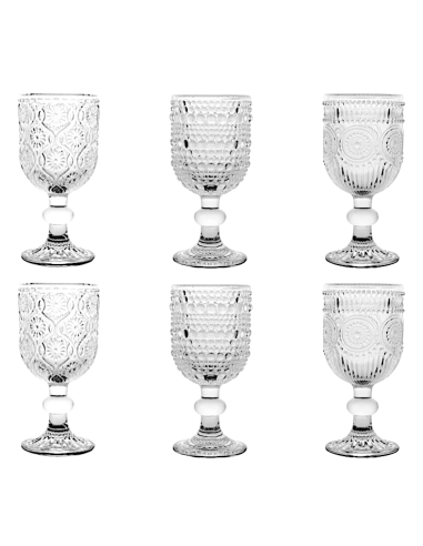 Brandani Set 6 Bicchieri Shot Liquorino Indie in Vetro | shopincasa.it
