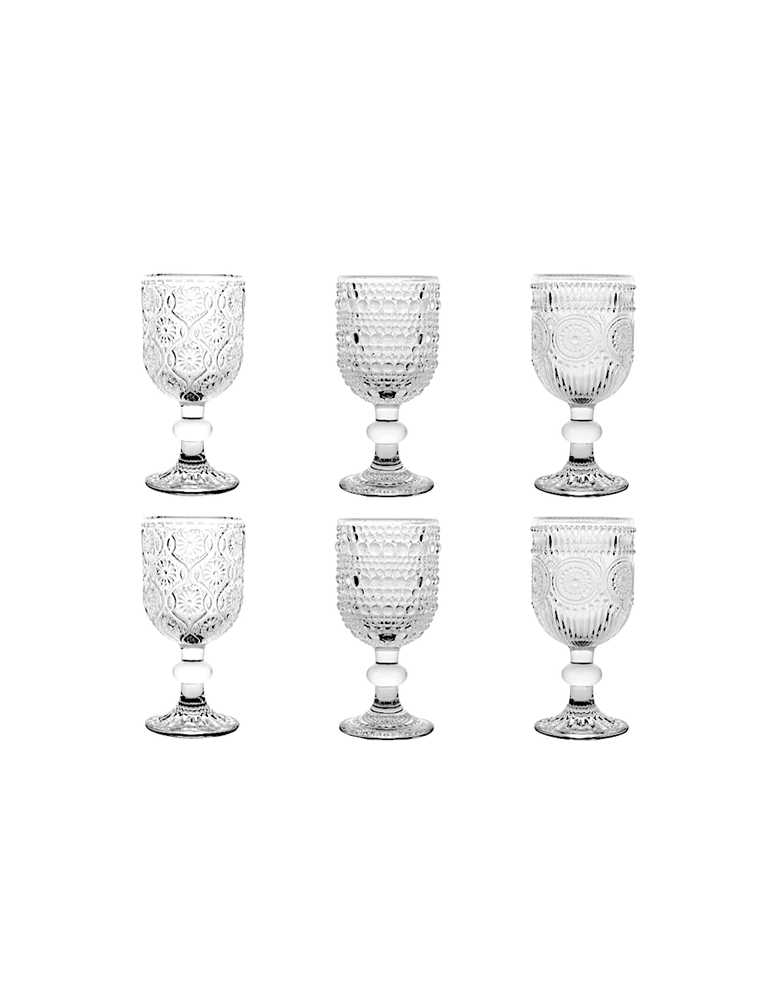 Brandani Set 6 Bicchieri Shot Liquorino Indie in Vetro | shopincasa.it