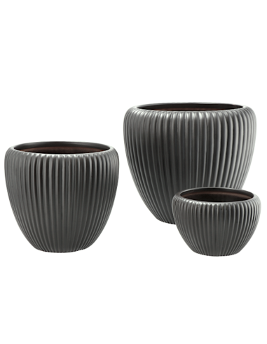 VASO 115968 1 MIS LEYS ANTRACITE 17X11CM CERAMICA