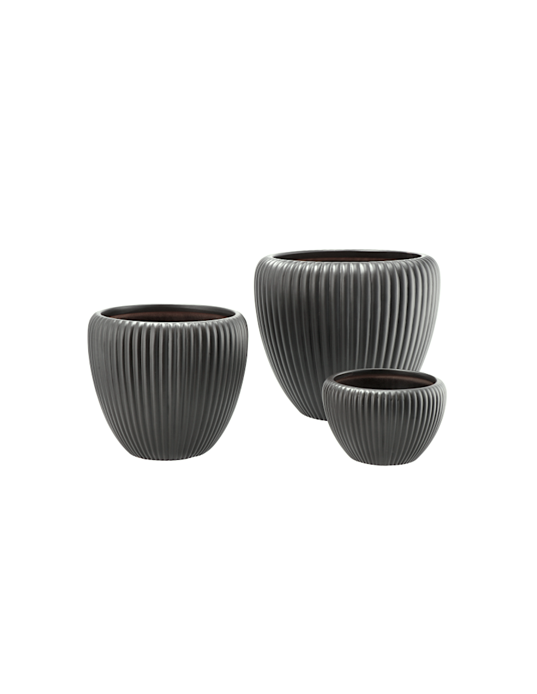 VASO 115968 1 MIS LEYS ANTRACITE 17X11CM CERAMICA