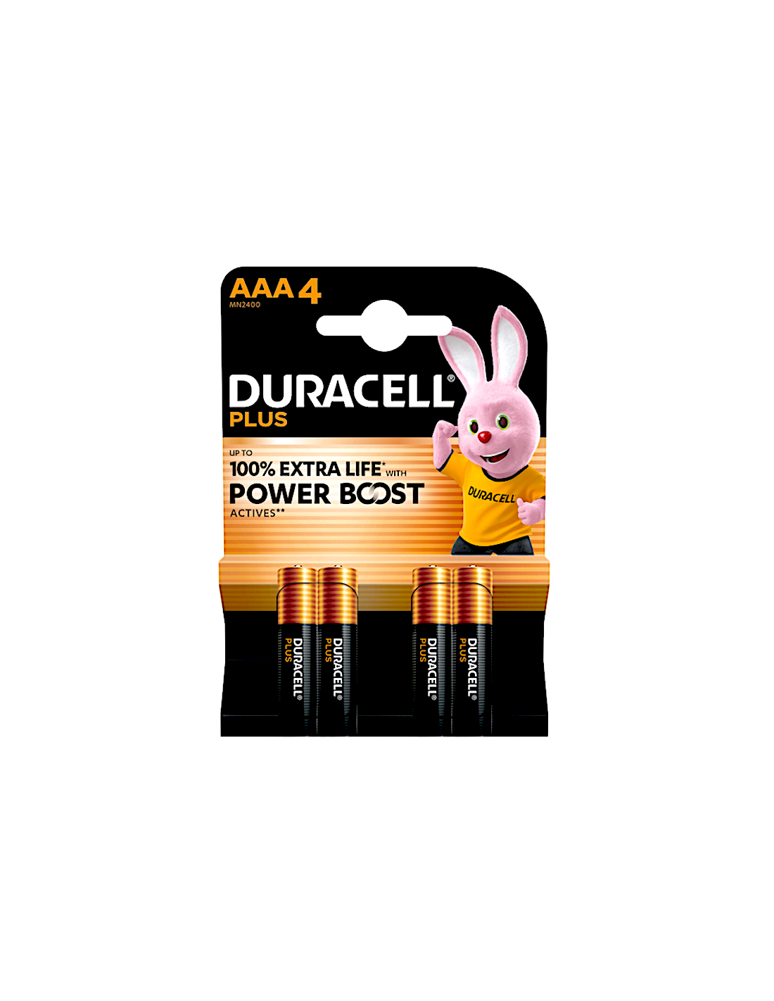 DURACELL PLUS BLISTER 4 PILE AAA POWERBOOST