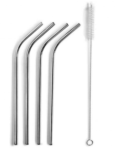 SET 4 CANNUCCE 42290 ACCIAIO CON SPAZZOLA
