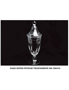 POTICHE 31606 VETRO 15X41CM TRASPARENTE