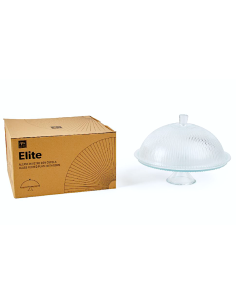 ALZATA 29341 CON CUPOLA 32X23CM VETRO