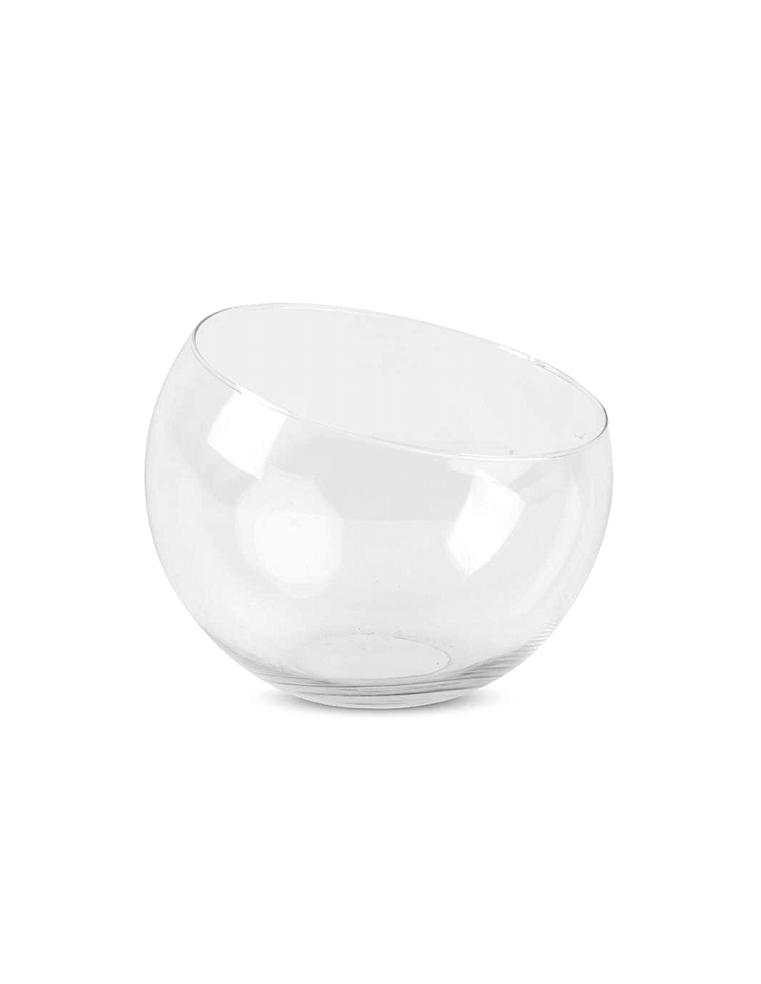 VASO 31767 OBLIQUE 20X15,5CM VETRO TRASPARENTE