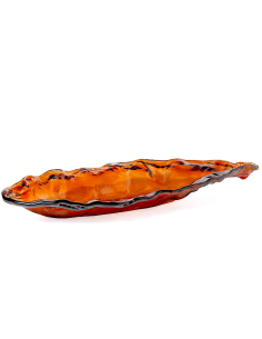 CENTROTAVOLA 33218 VITRO 54X20X6CM VETRO AMBRA