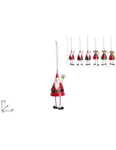 APPENDINO BABBO NATALE/RENNA IN LATTA ASSORTITO