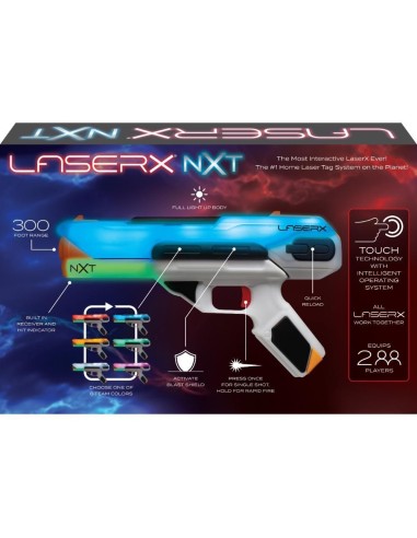 GIOCHI BOY: vendita online SET 2 PISTOLE LASER, LASER X NXT BLASTER, PORTATA 90M, RICARICA RAPIDA, PER 2 GIOCATORI in offerta