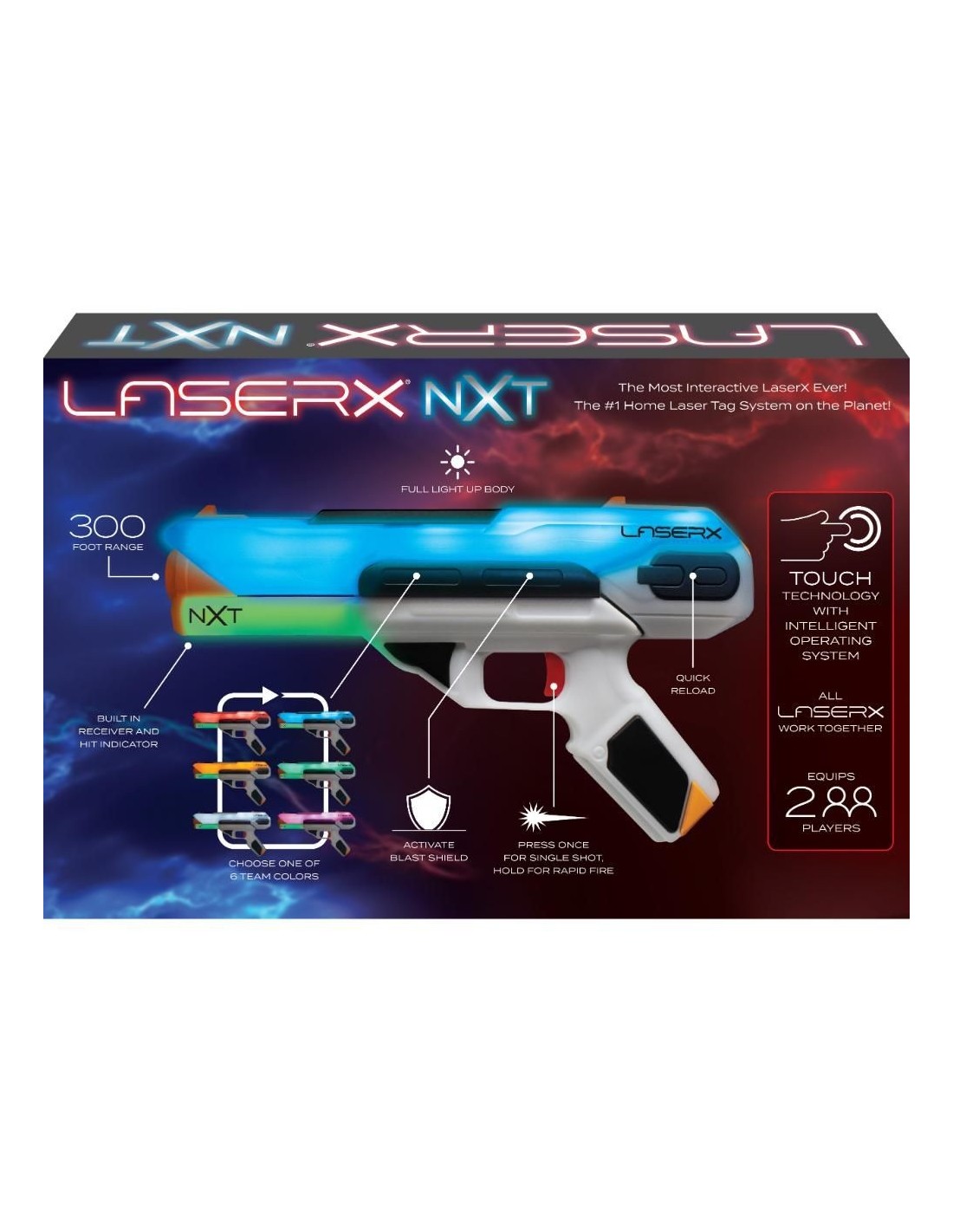 GIOCHI BOY: vendita online SET 2 PISTOLE LASER, LASER X NXT BLASTER, PORTATA 90M, RICARICA RAPIDA, PER 2 GIOCATORI in offerta