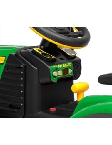 BICI - PRIMI PASSI - AUTO: vendita online PEG PEREGO JOHN DEERE RC TRACTOR, TRATTORE ELETTRICO CAVALCABILE, TELECOMANDATO, 12...