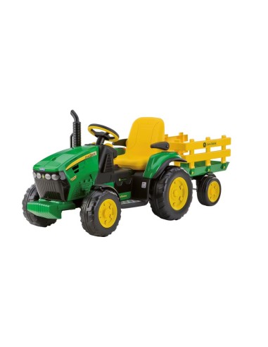 BICI - PRIMI PASSI - AUTO: vendita online PEG PEREGO JOHN DEERE RC TRACTOR, TRATTORE ELETTRICO CAVALCABILE, TELECOMANDATO, 12...