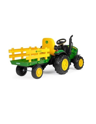 BICI - PRIMI PASSI - AUTO: vendita online PEG PEREGO JOHN DEERE RC TRACTOR, TRATTORE ELETTRICO CAVALCABILE, TELECOMANDATO, 12...