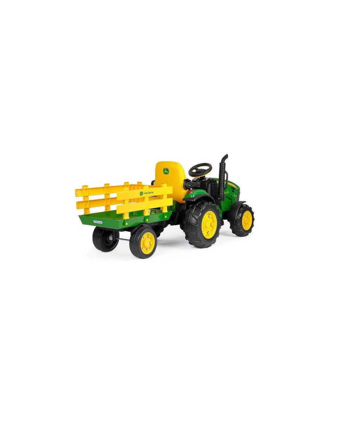BICI - PRIMI PASSI - AUTO: vendita online PEG PEREGO JOHN DEERE RC TRACTOR, TRATTORE ELETTRICO CAVALCABILE, TELECOMANDATO, 12...