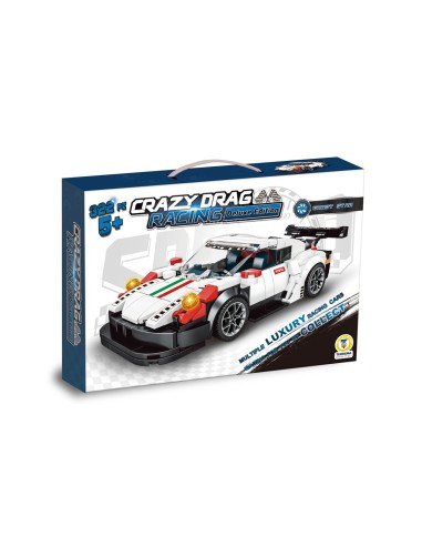 PRESCOLARI: vendita online COSTRUZIONI RACING CAR 322PZ CLICK CLACK, MACCHINA DA COSTRUIRE in offerta