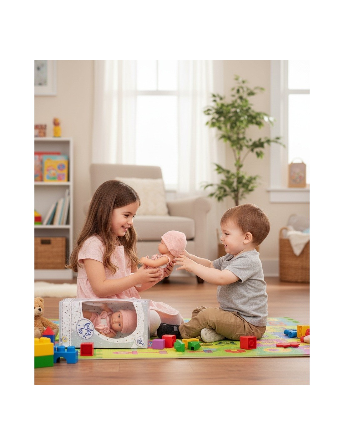 GIOCHI GIRL: vendita online BABY TEO - NEONATO IN VINILE 30CM, GIOCO BAMBINI in offerta