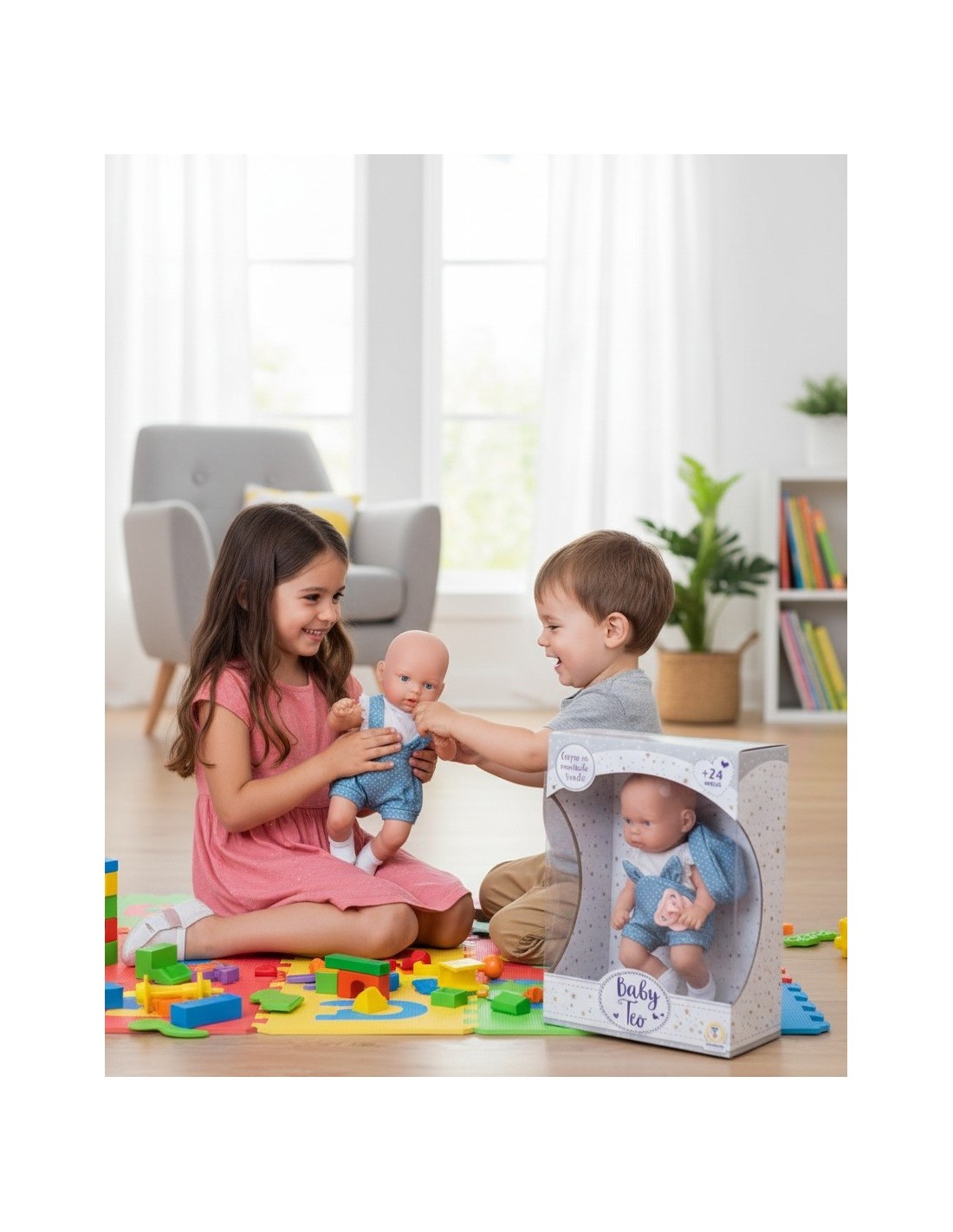 GIOCHI GIRL: vendita online BABY TEO, NEONATO IN VINILE, BAMBOLA REALISTICA, 35CM in offerta