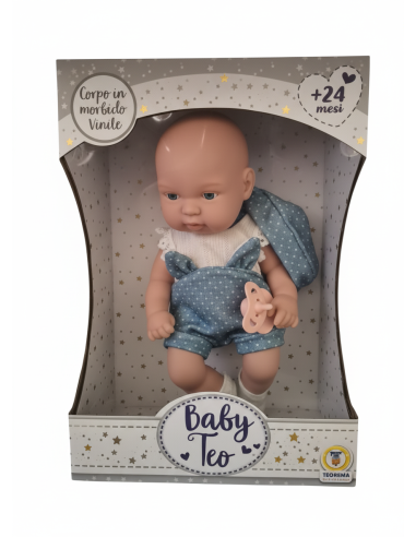 GIOCHI GIRL: vendita online BABY TEO, NEONATO IN VINILE, BAMBOLA REALISTICA, 35CM in offerta