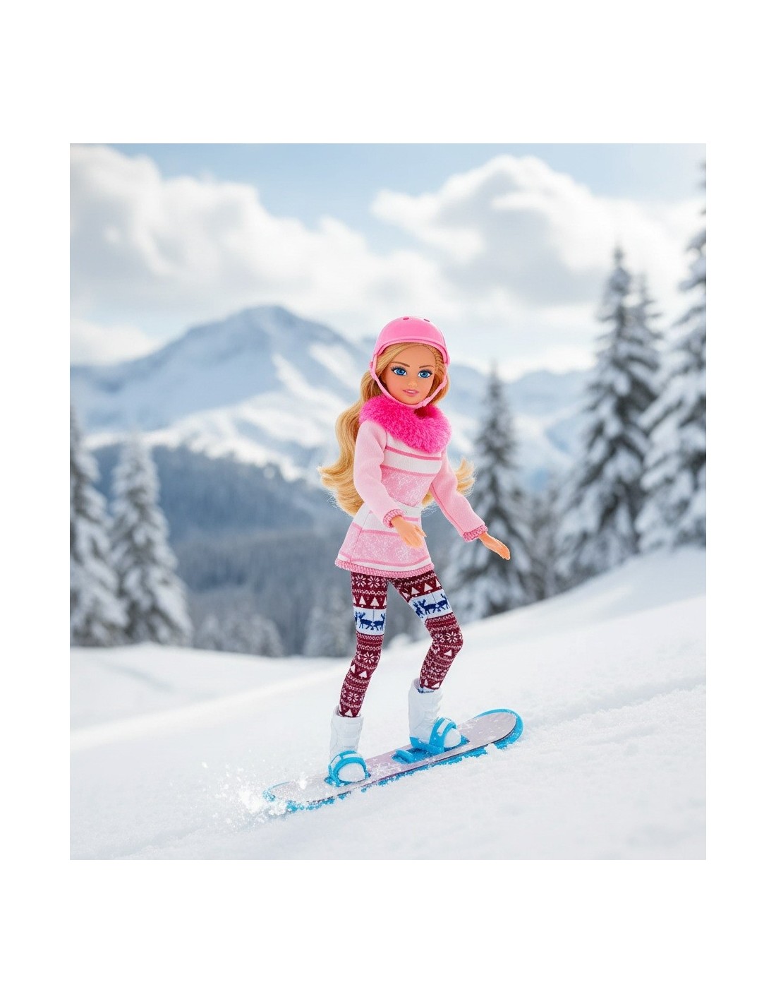 GIOCHI GIRL: vendita online DEA - BAMBOLA CON SNOWBOARD 31CM ASSORTITO in offerta