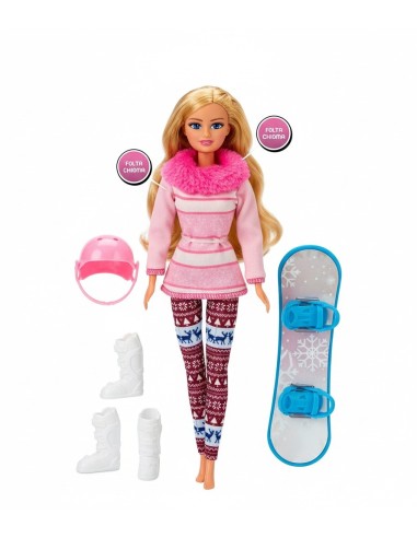 GIOCHI GIRL: vendita online DEA - BAMBOLA CON SNOWBOARD 31CM ASSORTITO in offerta