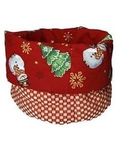 Brandani Cestino Tondo Tessile “Frosty” e Quadretti 18×23 cm - Shopincasa.it