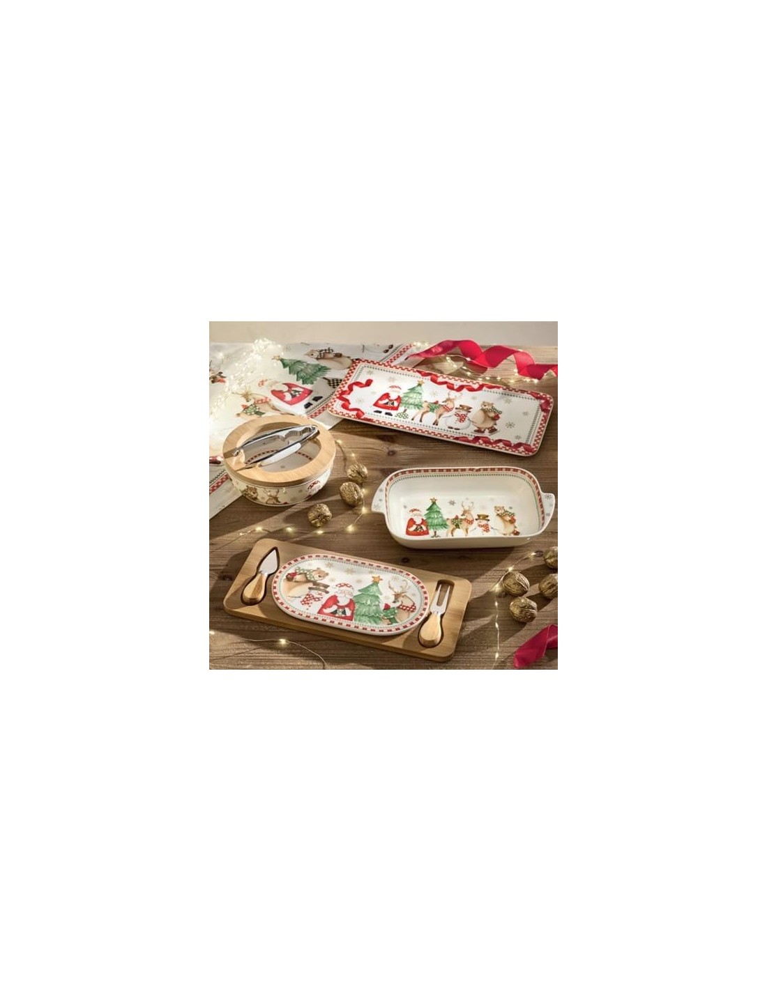 Brandani “Racconti” Guanto da Forno Natalizio Rosso Frosty - Shopincasa.it