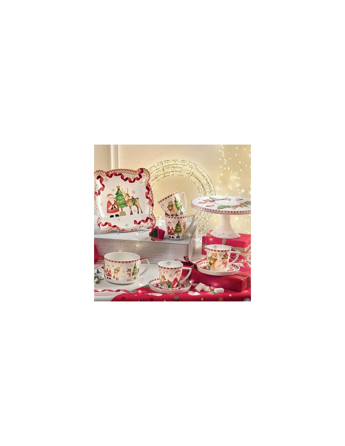Brandani “Racconti” Guanto da Forno Natalizio Rosso Frosty - Shopincasa.it